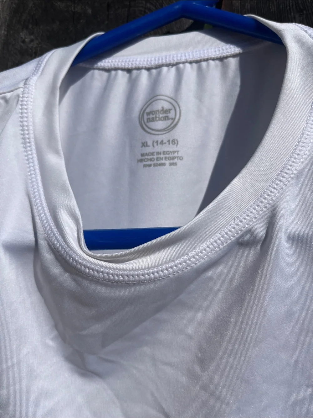 wonder nation White Long Sleeve Performance Tee